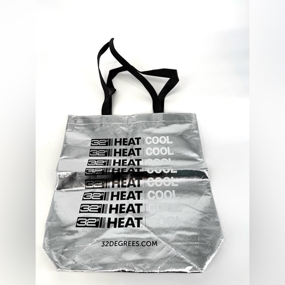 32 Degrees Handbags - 32 Degrees Metallic Silver Shopping Bag